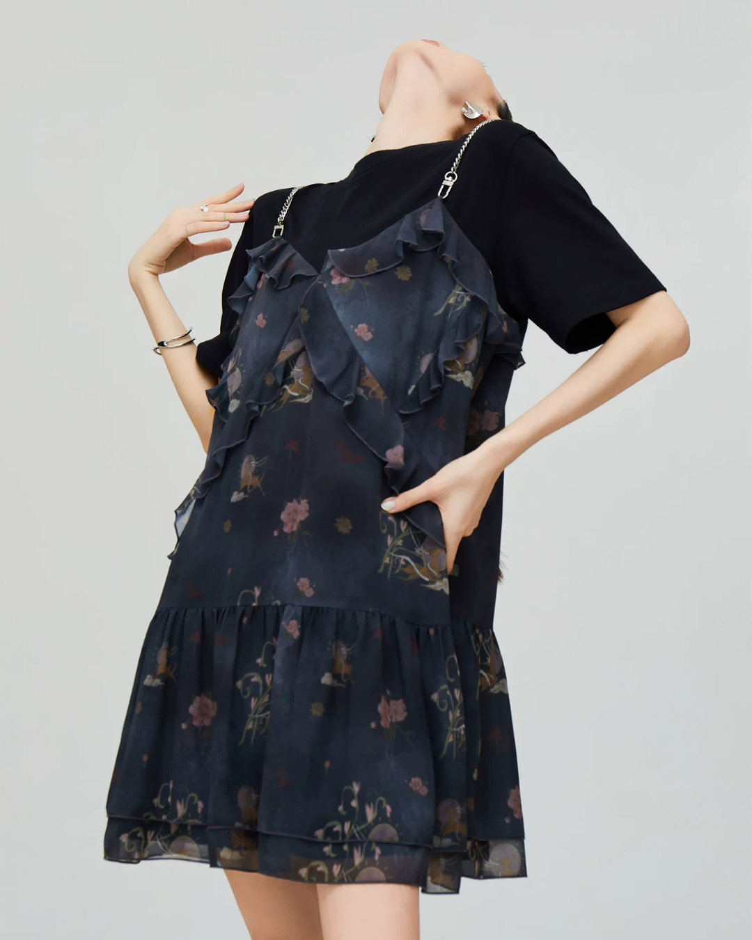 Tulle Camisole Layered Dress FER0338