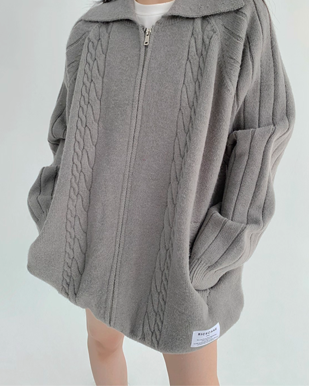 Double Zip Knit Cardigan YLS0974