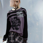 Striped Ripped Graffiti Sweater  CEN0025