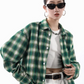 Vintage Casual Check Shirt ICM0033