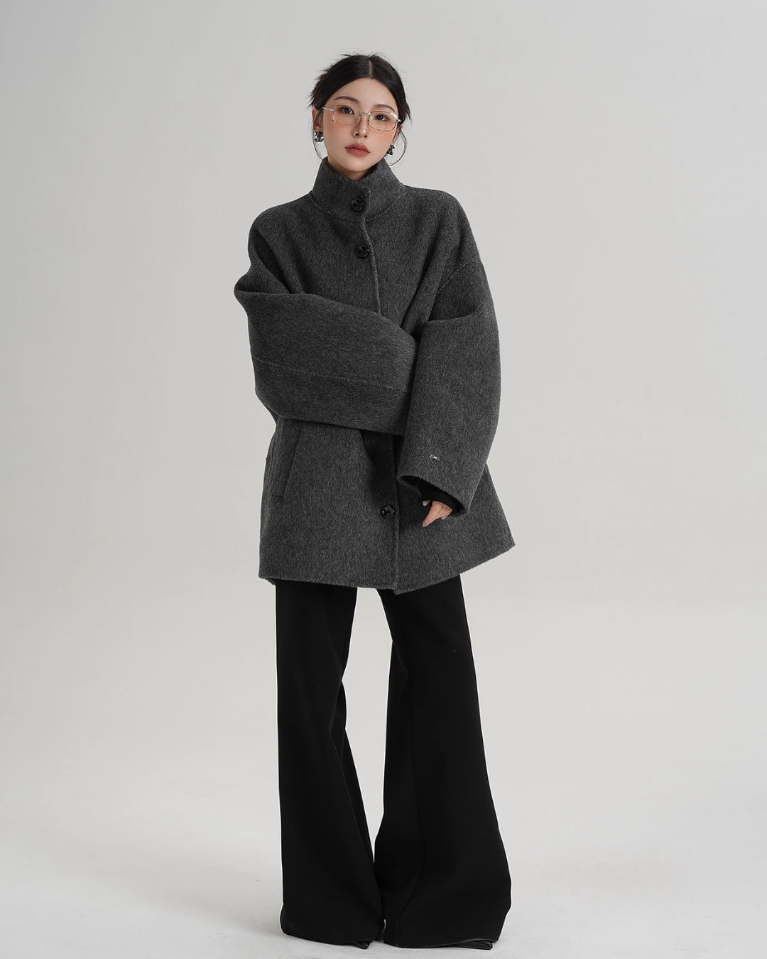 Stand Collar Short Coat SRS0396