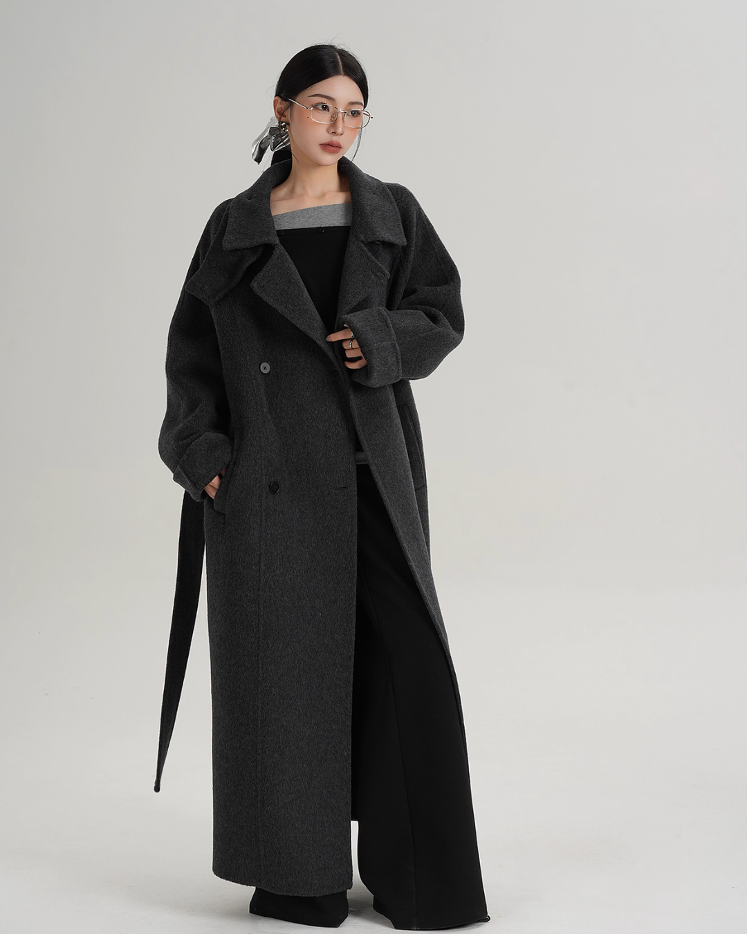 Elegant Long Wool Coat SRS0365