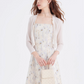Sheer Floral Camisole Dress LSN0012