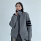 Stand Neck Double Zip Knit YLS0968