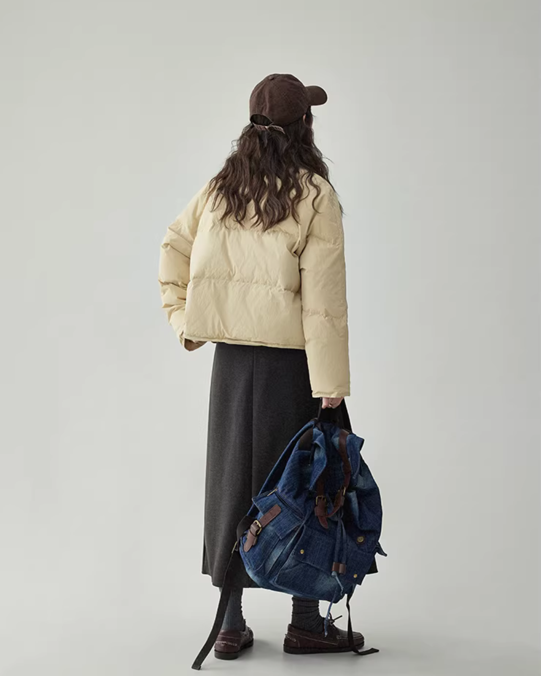 Stand Collar Short Down Jacket AMU0048
