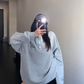 Half Button Long Sleeve Top YLS0698