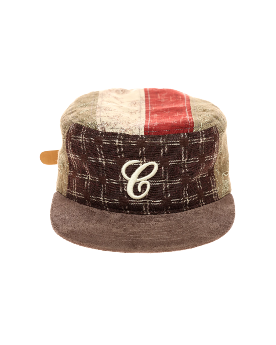 Retro Mix Fabric Embroidered Cap SCY0004