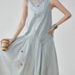 Asymmetric Drape Long Dress FER0279