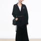 Loose Kni Cardigan Jacket / Slim Fit Mermaid Skirt / Waist Belt WEO0063