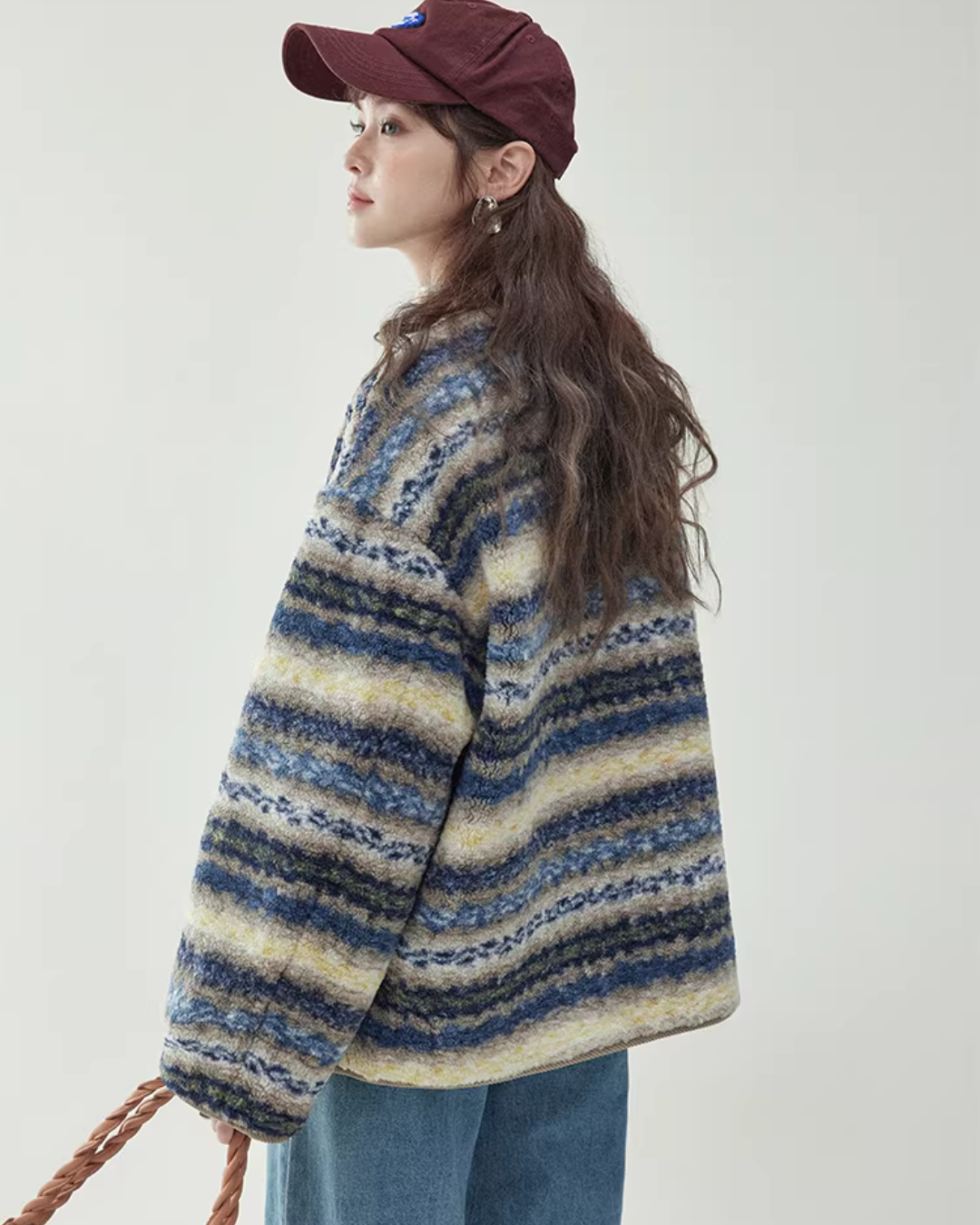 Ethnic Pattern Knit Jacket AMU0044