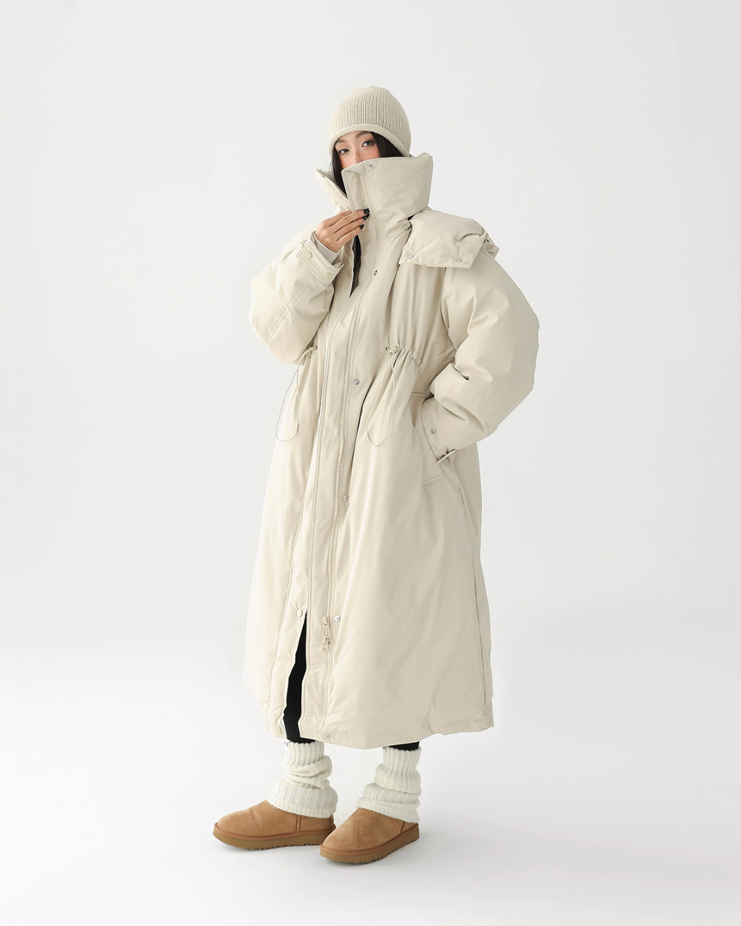 Stand Collar Long Down Coat ACS0335