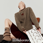 Star Logo Mock Neck Top/Pleated Skirt LLA0568
