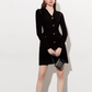 Gold Button Tight Mini Dress DPY0073