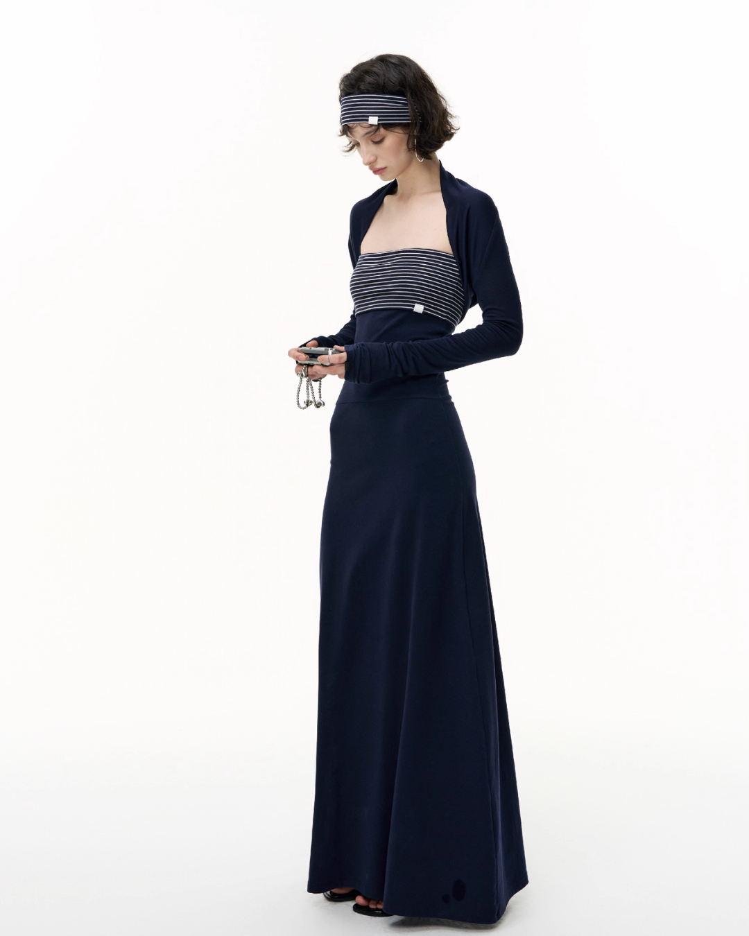 Elegant Fit Long Bodycon Dress / Cardigan / Tops SHE0008