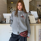 Waffle Badge Fleece-Lined Hoodie CYE0104
