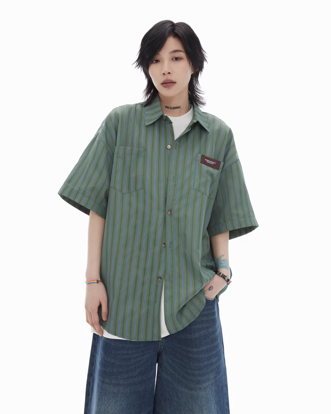 Striped Retro Vintage Shirt FRC0007