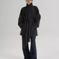 Mid Length Belted Wool Coat SRS0363