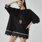 Scallop Lace Oversized Top FER0164