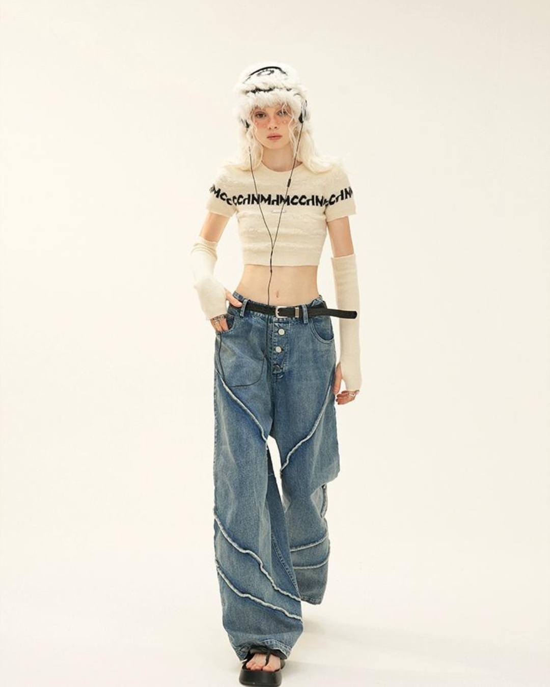 Design Wide Denim Pants MAM0009