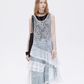 Asymmetric Lace Patchwork Dress SHN0033