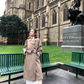 Belted Long Trench Coat DEM0012