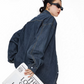 Retro Loose Silhouette Denim Shirt ICM0083