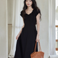 Puff Sleeve Long Dress SMS0023