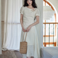 Cotton Apricot Long Dress SMS0026