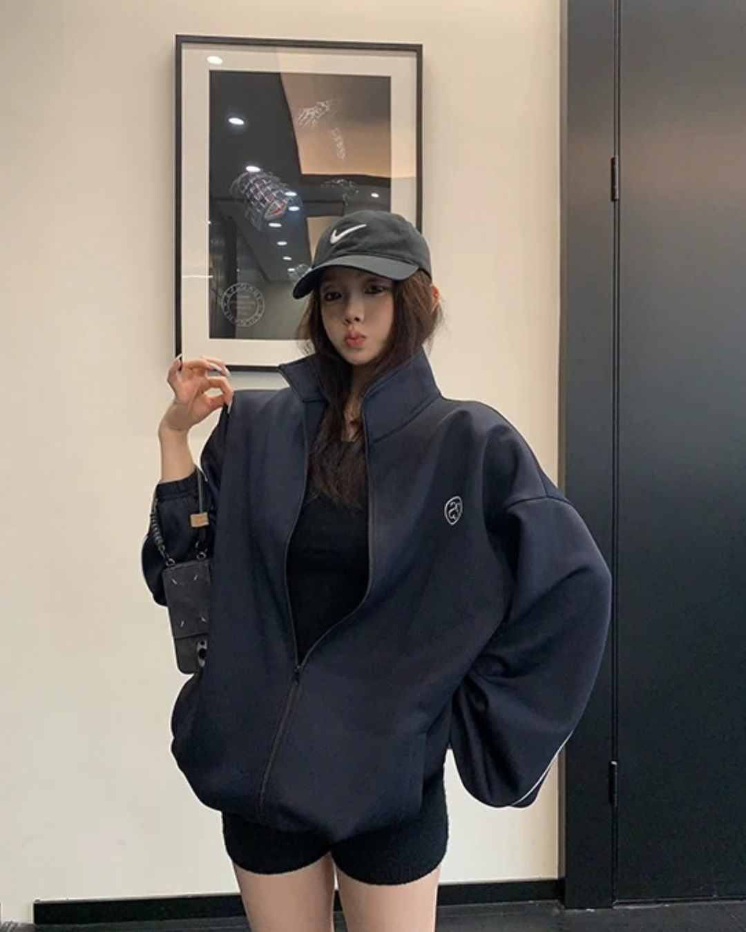 Loose-Fit Stand-Neck Jacket YLS1040