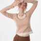 Halter Neck Layered Long Sleeve Knit ZZF0321