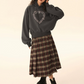 Big Plaid Long Skirt EZK0037