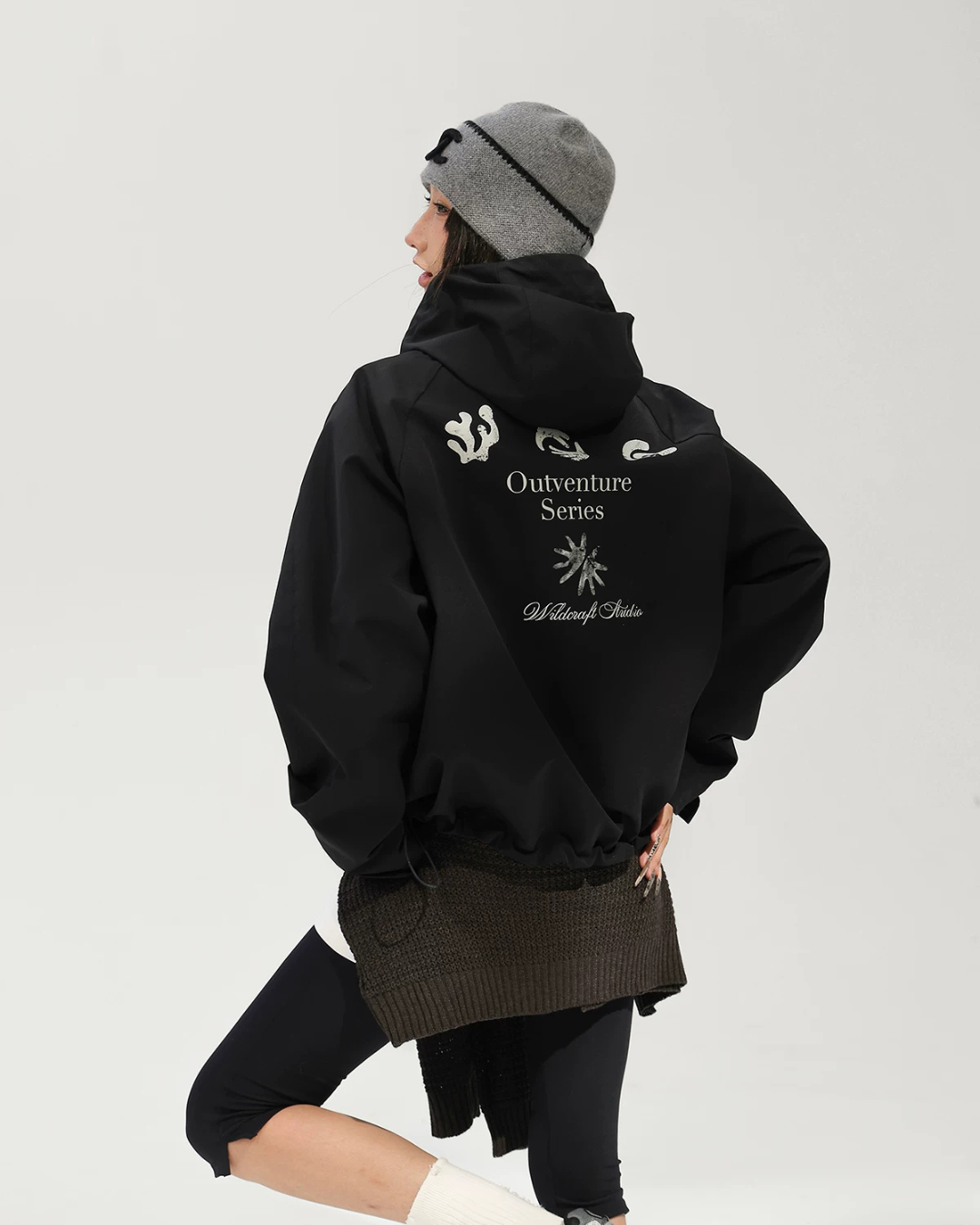 Stand Collar Zip Hoodie ACS0376