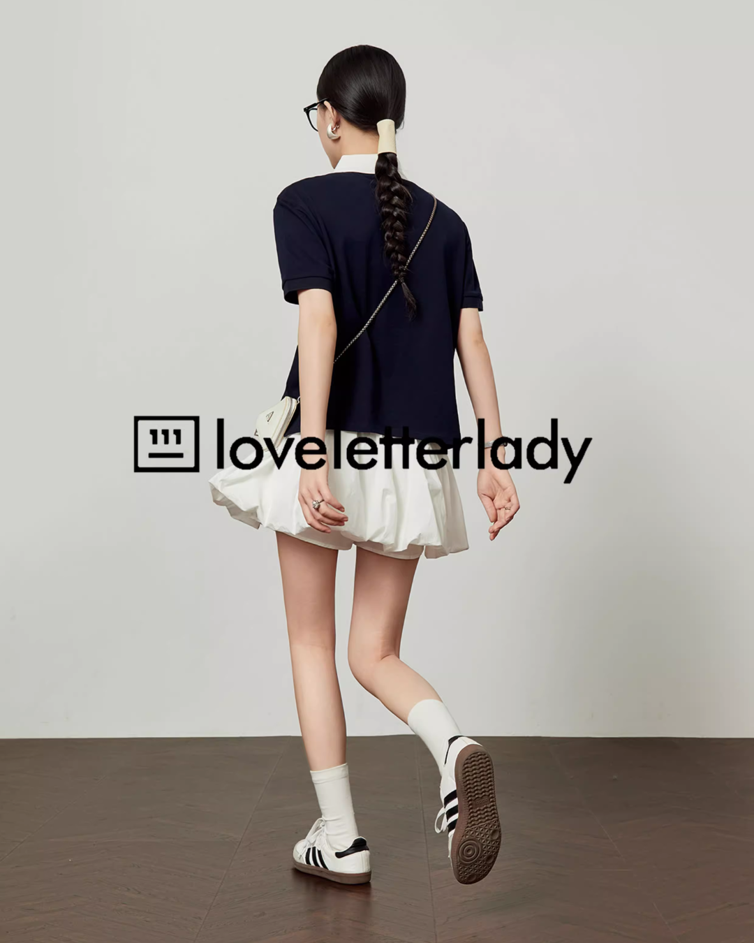 Color Block Polo Knit Top LLA0491