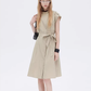 Flap Pocket French Sleeve Shirt Dress SHN0037