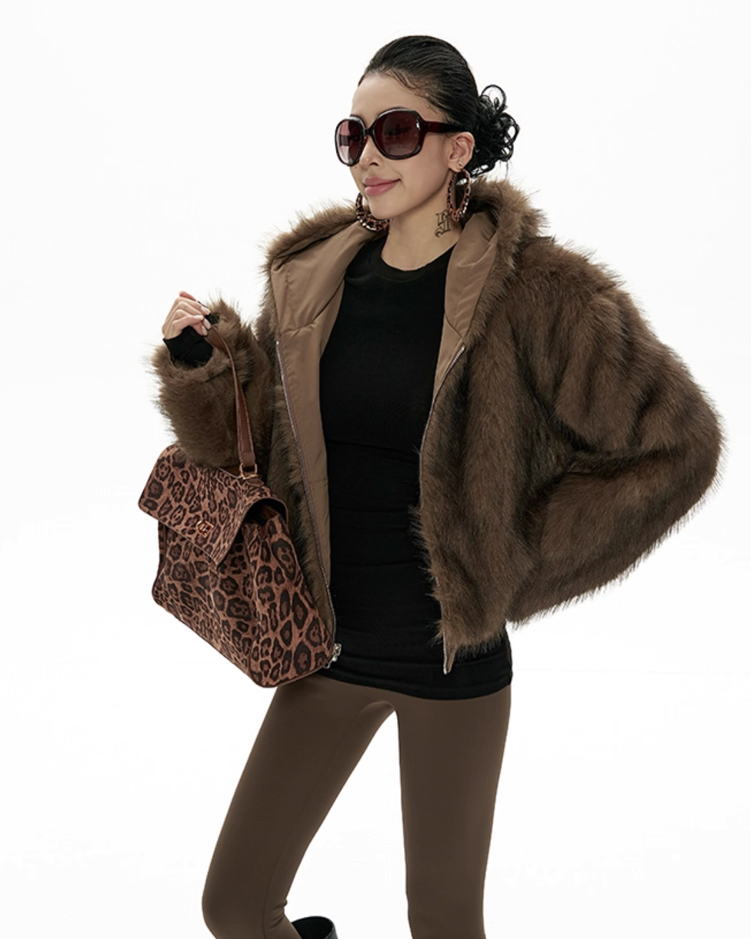 Big Hood Fur Coat ZRS0087