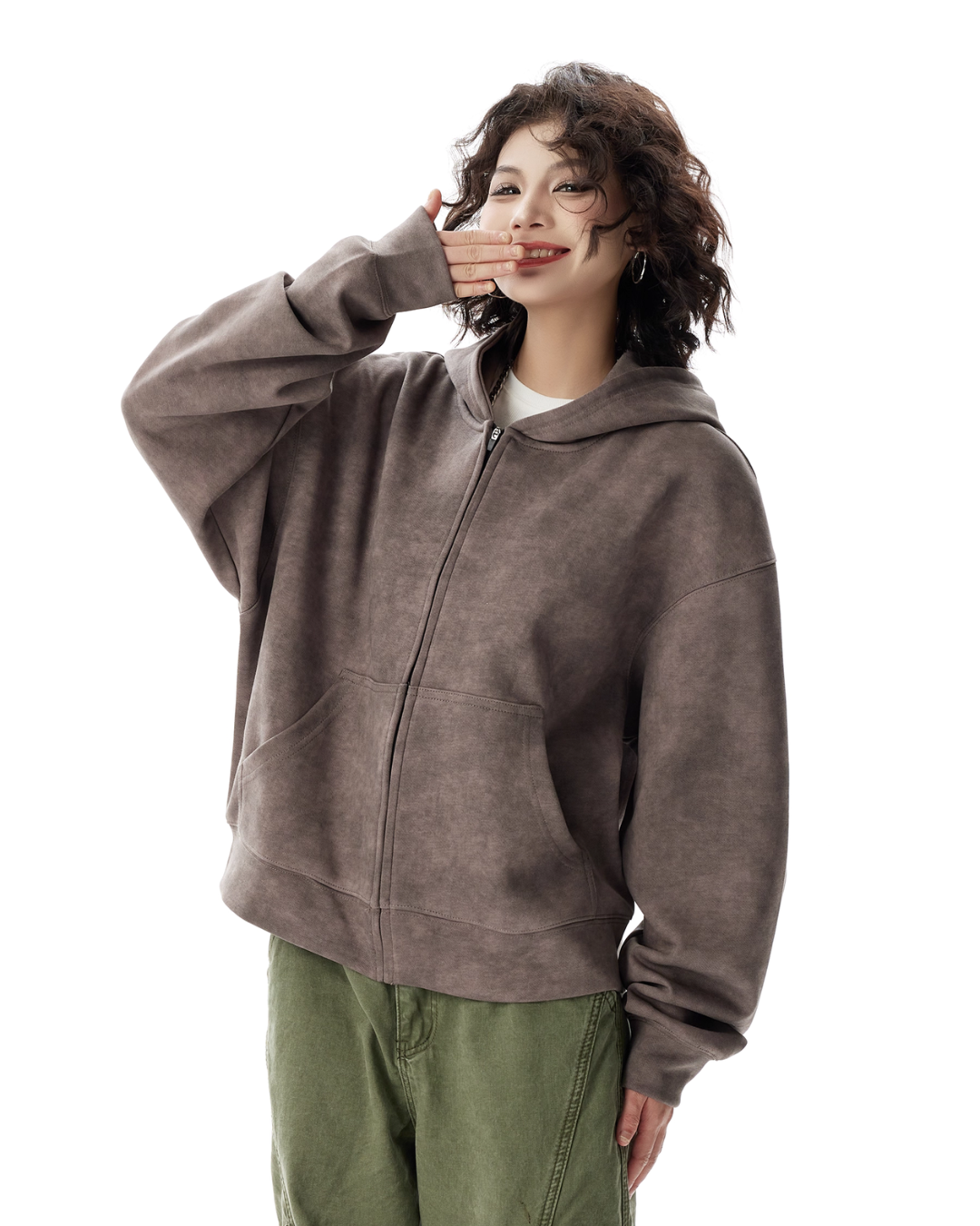 Vintage Zip Up Hoodie  HGX0038