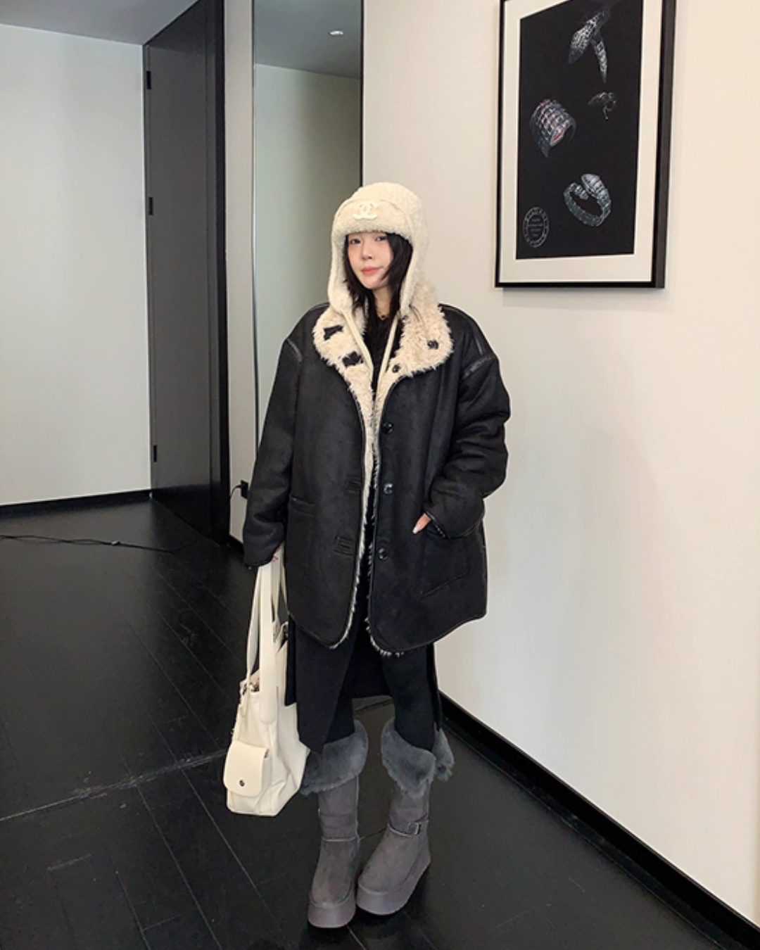 Boa Fleece Reversible Coat YLS1011