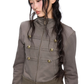 Napoleon Double-Breasted Stand Collar Jacket EZK0106