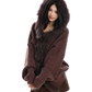 Fur Hood Zip Up Knit BGS0018