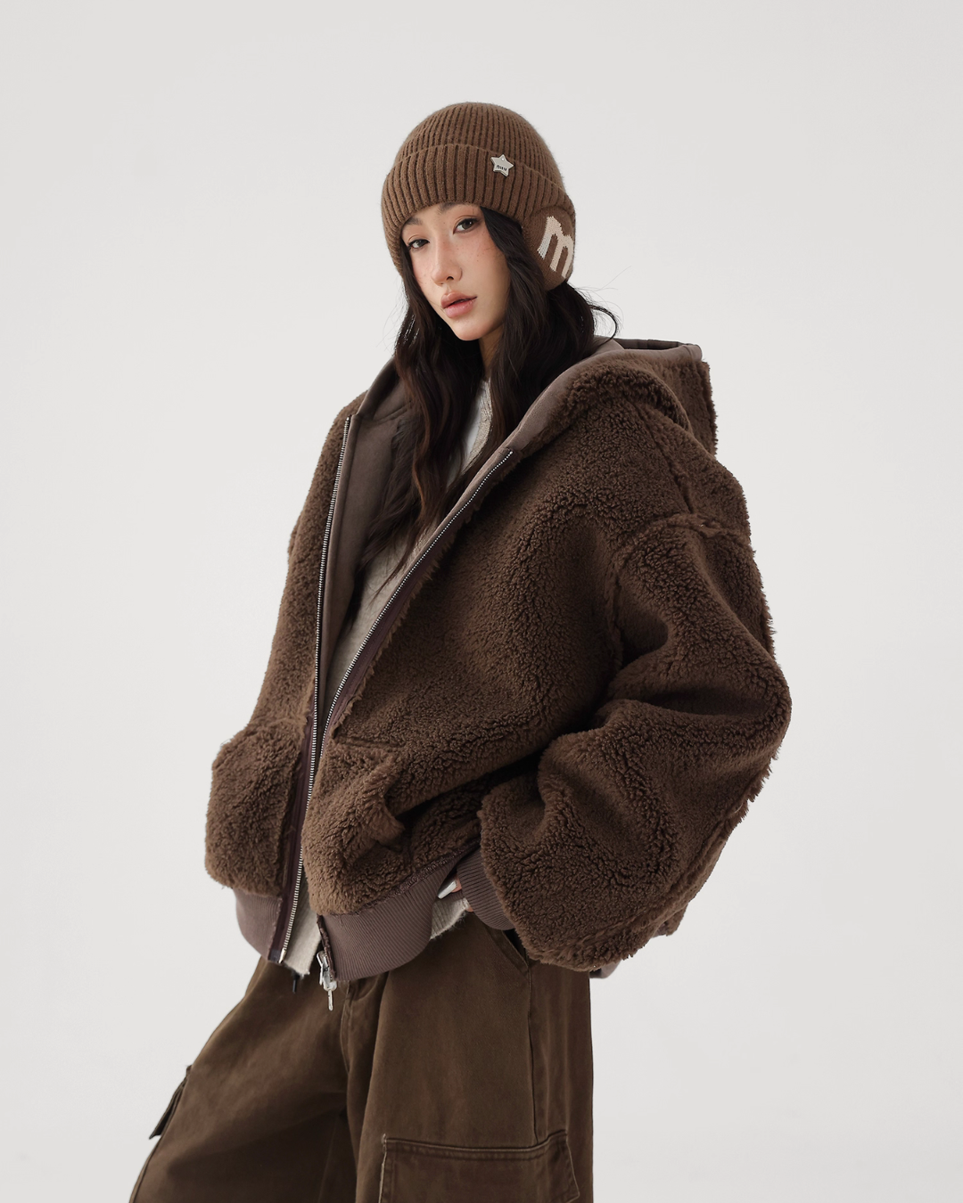 Reversible Nylon Boa Jacket ACS0307