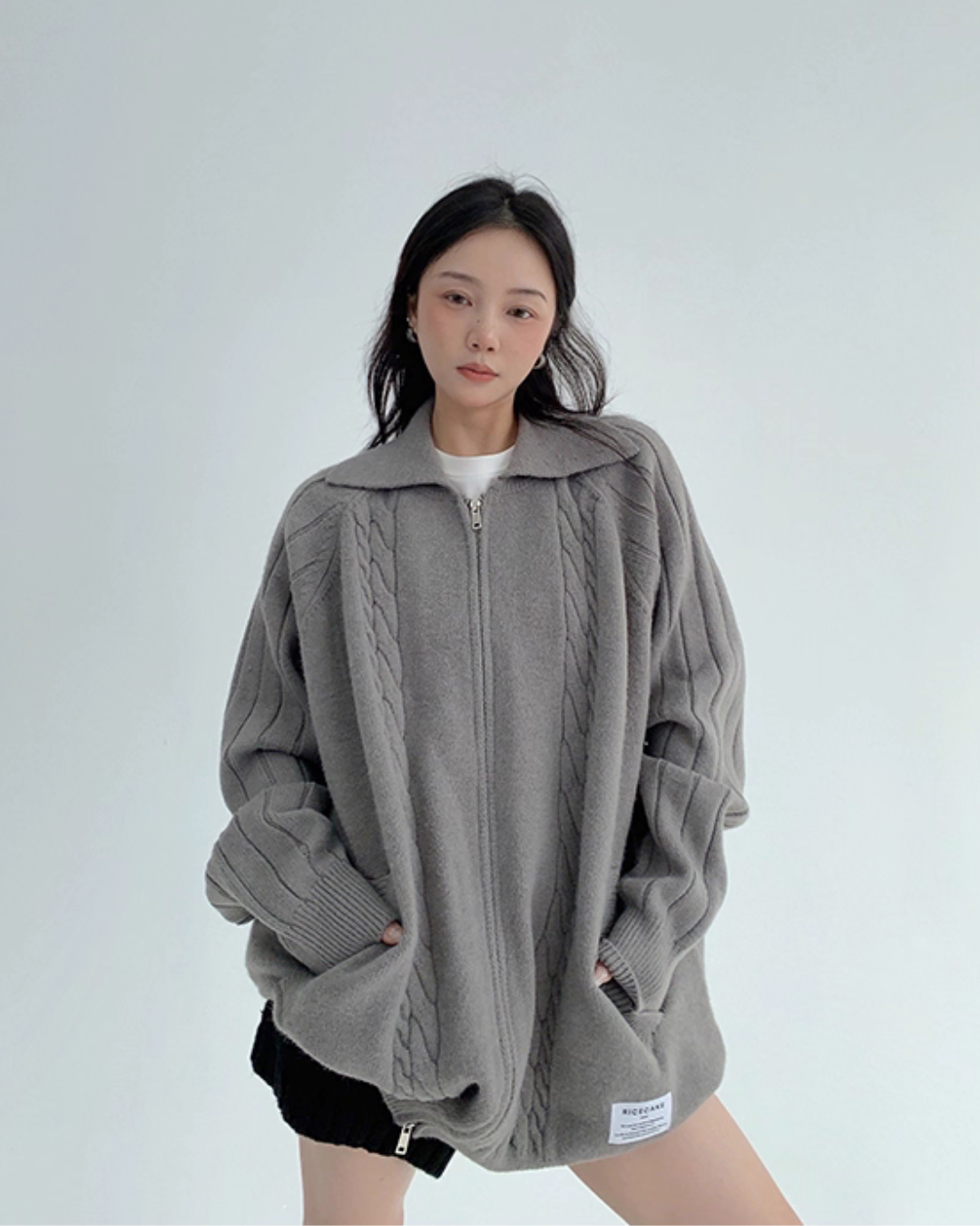 Double Zip Knit Cardigan YLS0974