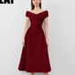 Off-Shoulder Slim Dress DPY0012