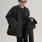 Colorless Wool Middle Coat / Scarf SRS0321