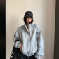 Rib-Knit Switch Zip-Up Blouson YLS1056