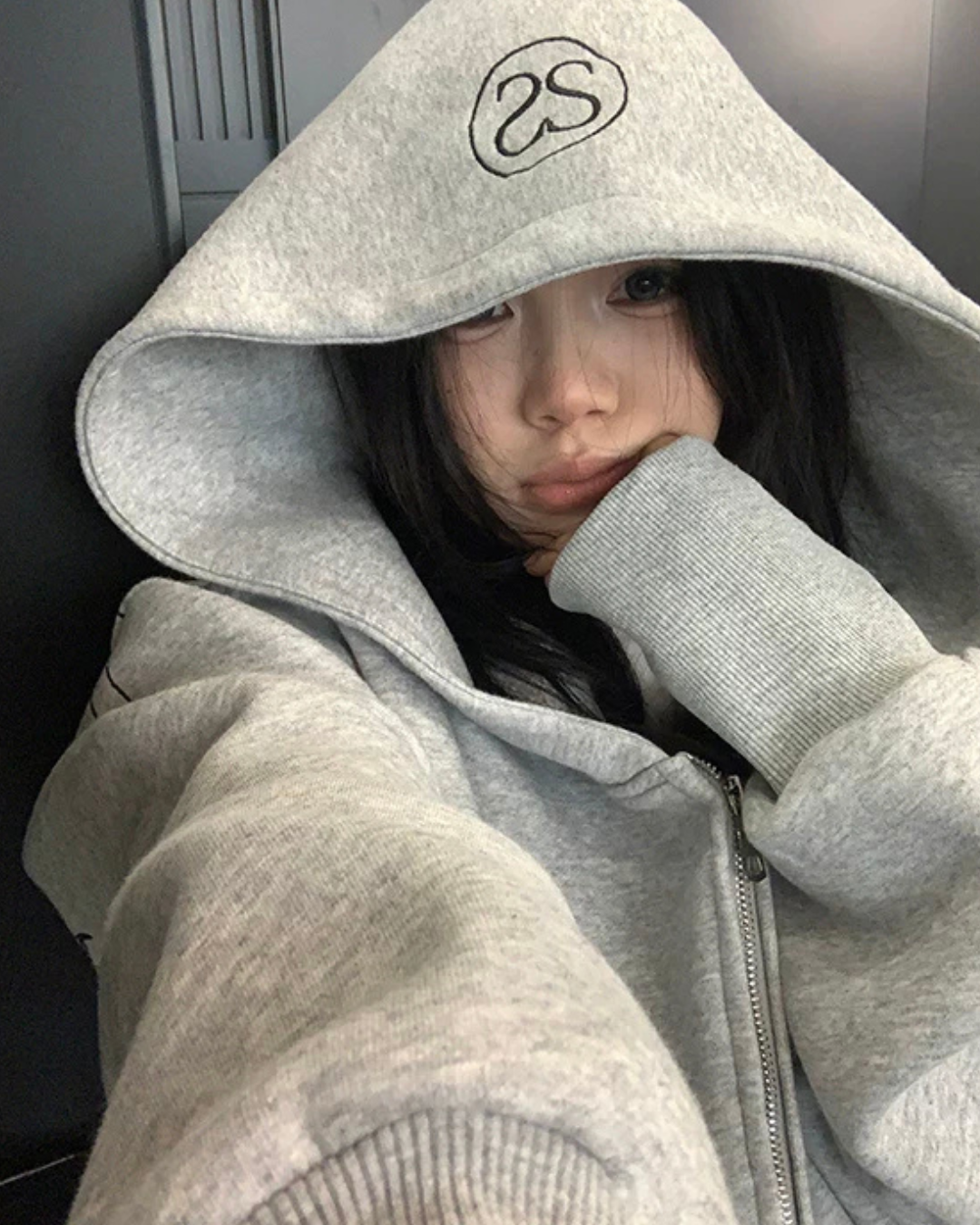 Back Logo Zip Hoodie YLS1036