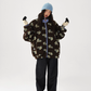 Floral Stand Collar Fleece Jacket ACS0325