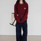 Round Neck Long Sleeve Knit Cardigan VAS0139