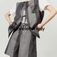 Gray Lace Up Vest / Shorts LLA0232