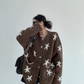 Star Patterned Knit Cardigan YLS1002