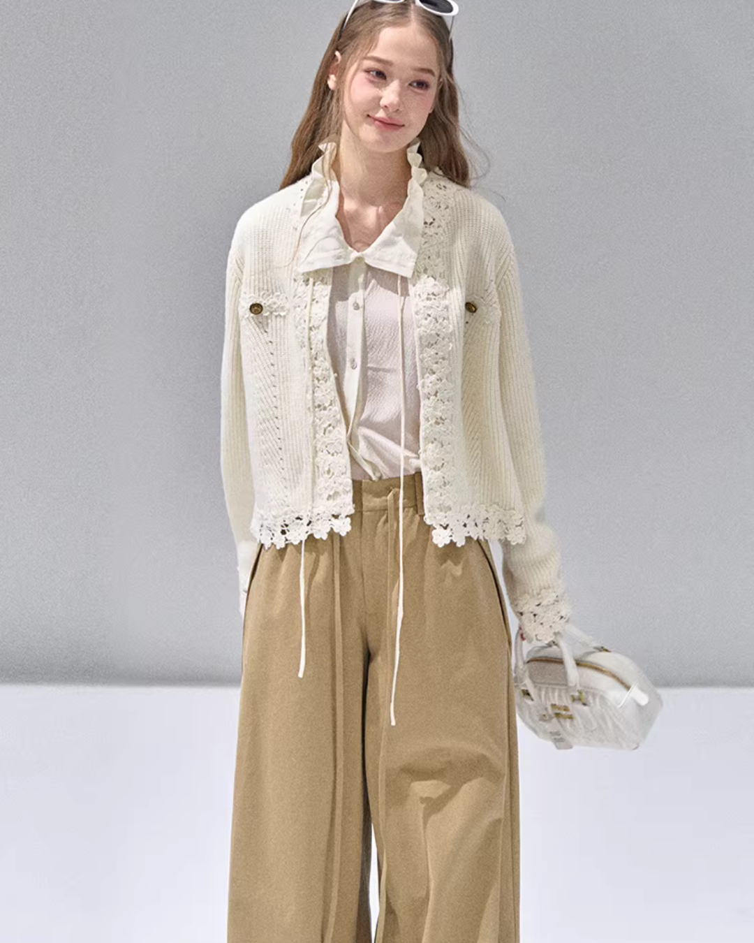 Flower Lace Knit Cardigan RCR0009